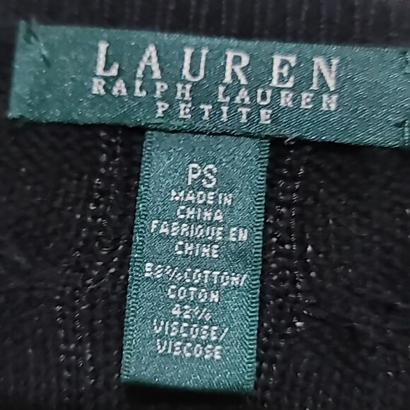 Ralph Lauren Women's Black and Red Stripe Sweater Sz Petite Small - Picture 6 of 6